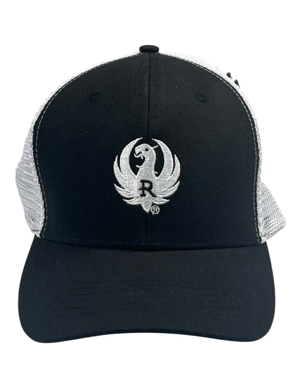 Ruger Black Trucker Cap NWT Mesh Back SnapBack Hat Firearm brand Adjustable
